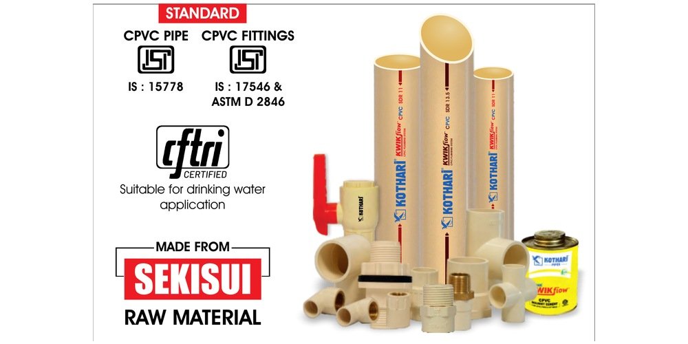 Current offer: Kothari KwikFlow CPVC pipes and fittings. Tap to enquire on WhatsApp.